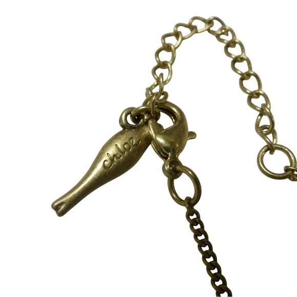 Chloe Honeycomb Gold Statement Necklace - Picture 5 of 6